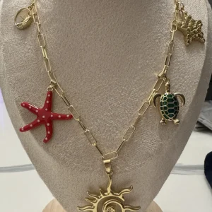 Collar  con Dijes y Sol