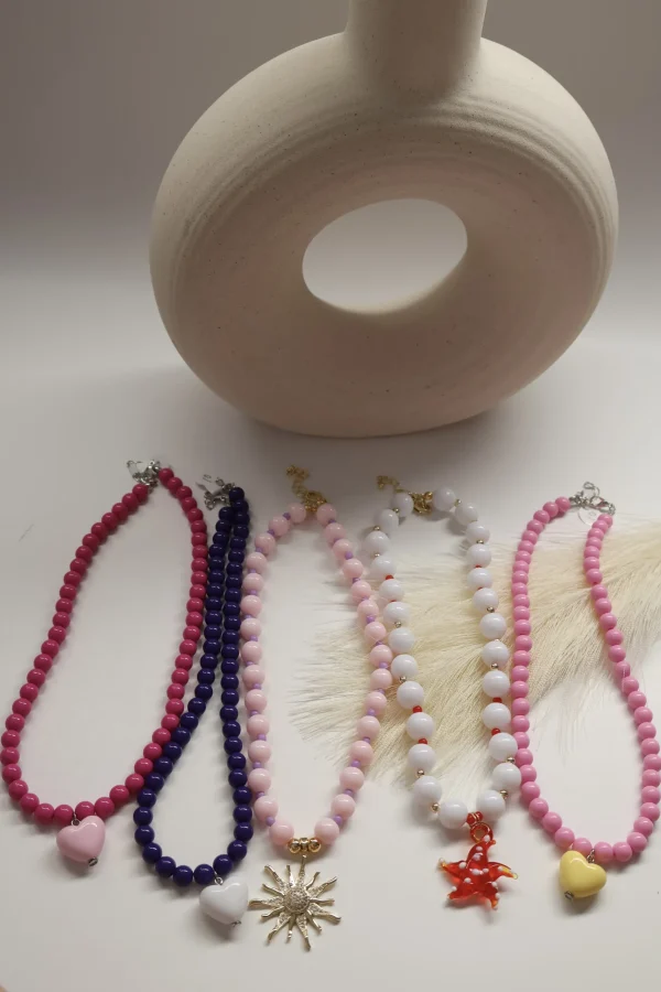 Collares Tipo Chicle con Dijes