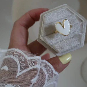 Anillo Corazón Esmaltado